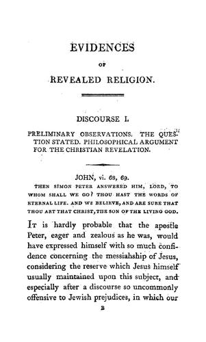 A summary view of the evidence and practical importance of the Christian revelation