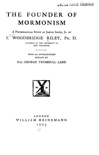 The founder of Mormonism