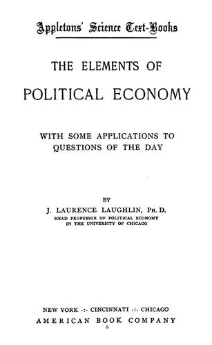 The elements of political economy
