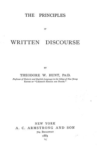 The principles ofwritten discourse