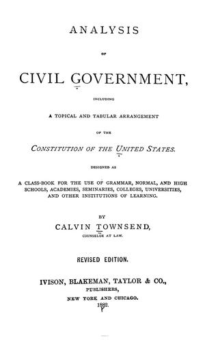 Analysis of civil government