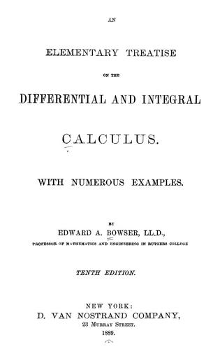An elementary treatise of the differential and integral calculus