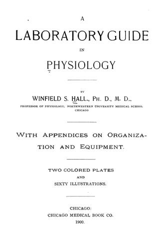 A laboratory guide in physiology