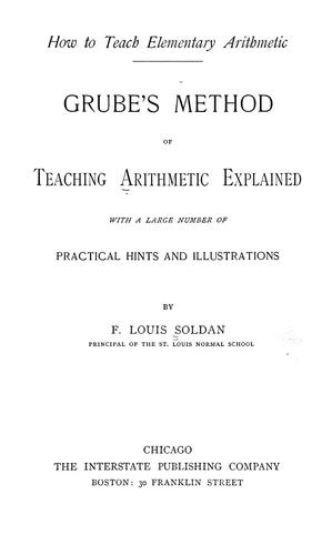 How to teach elementary arithmetic