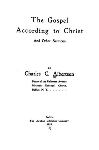 The Gospel according to Christ