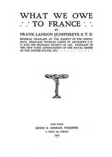 What we owe to France