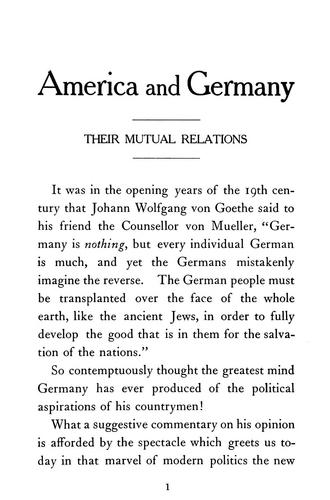 America and Germany