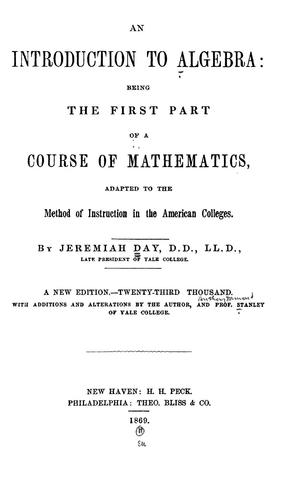 An introduction to algebra
