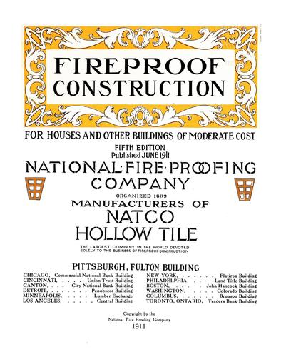 Fireproof construction