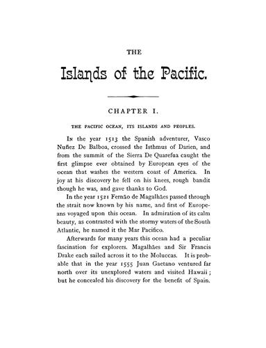 The islands of the Pacific