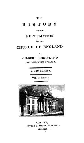 The history of the Reformation of the Church of England