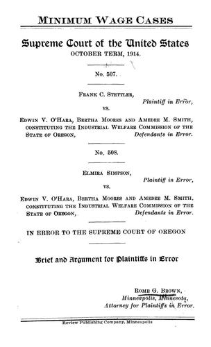 Minimum wage cases