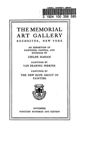 An Exhibition of paintings, pastels, and etchings by Childe Hassam, paintings by Van Dearing Perrine, paintings by the New Hope Group of Painters