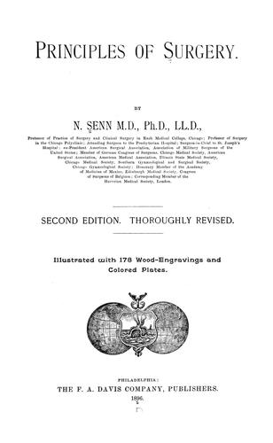 Principles of surgery