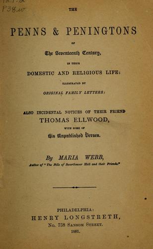 The Penns & Peningtons of the seventeenth century
