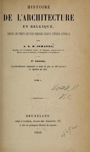 Histoire de l'architecture en Belgique