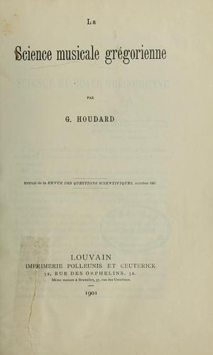 La science [musicale] grégorienne