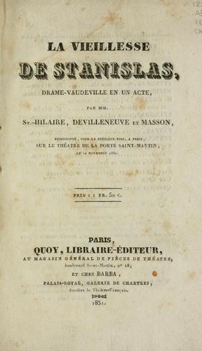 La vieillesse de Stanislas