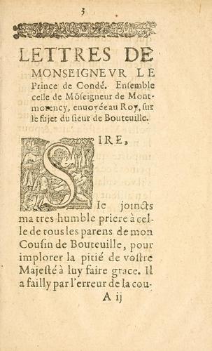 Lettres de Monseignevr le prince de Condé