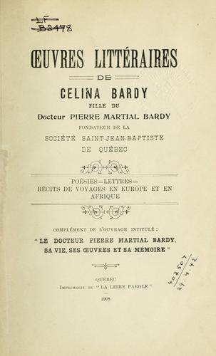 Oeuvres littéraires