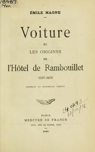 Voiture et les origines de l'Hôtel de Rambouillet
