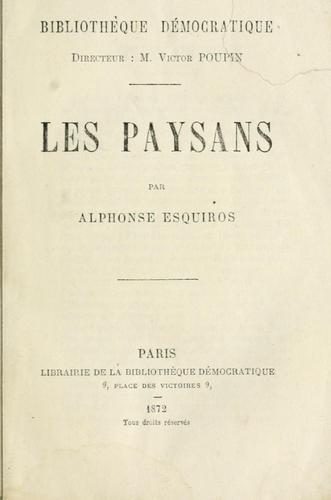 Les paysans
