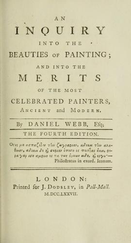 An inquiry into the beauties of painting