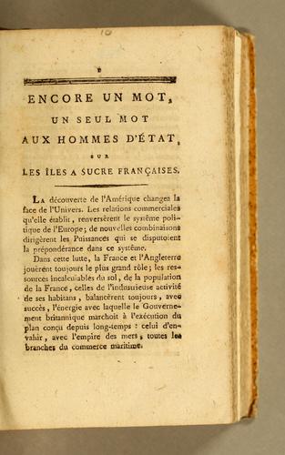 Encore un mot, un seul mot aux hommes d'état