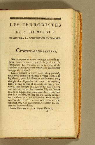 Les terroristes de S. Domingue