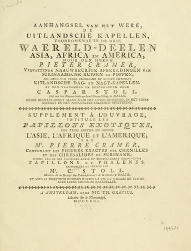Aanhangsel van het werk, De uitlandsche kapellen