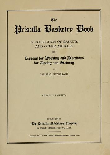 The Priscilla basketry book