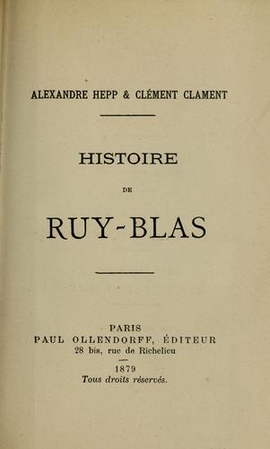 Histoire de Ruy-Blas