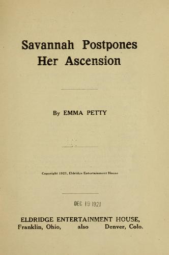 Savannah postpones her ascension