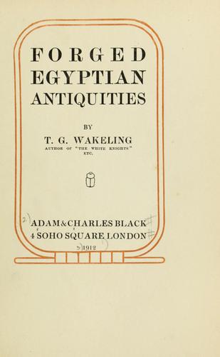 Forged Egyptian antiquities