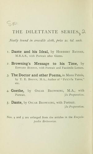 Browning's message to his time