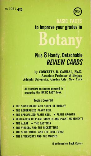 Basic facts of botany