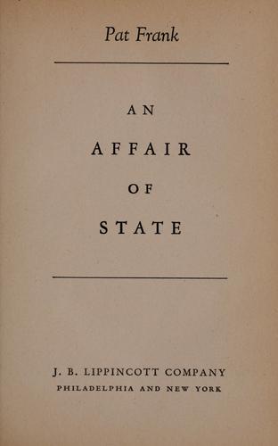 An affair of state