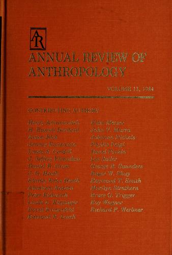Annual review of anthropology