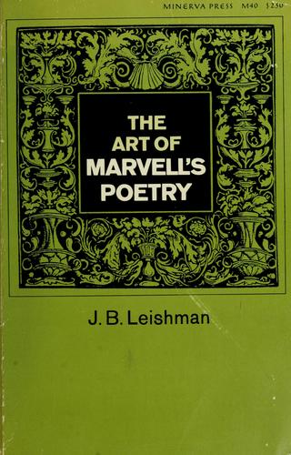The art of Marvell's poetry.