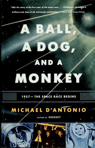 A ball, a dog, and a monkey
