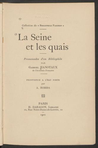 La Seine et les quais