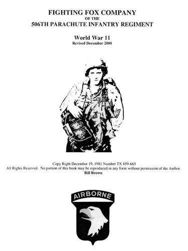 Fighting Fox Company of the 506th Parachute Infantry Regiment