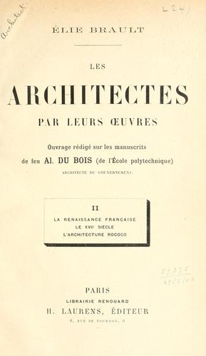 The architectes par leurs oeuvres