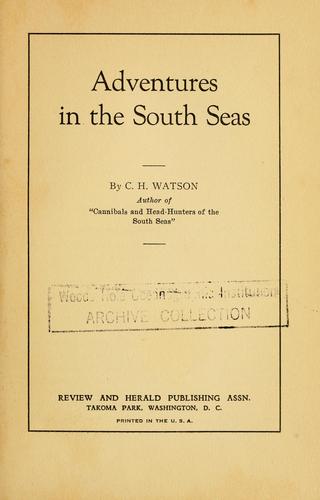 Adventures in the South seas