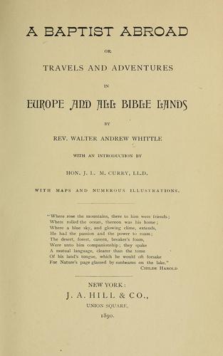A Baptist abroad