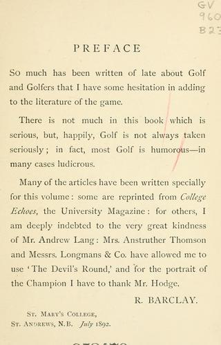 A batch of golfing papers