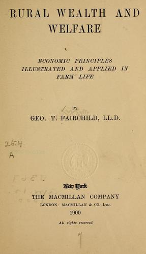 Rural wealth and welfare