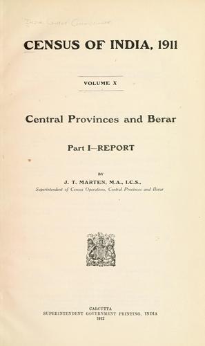 Census of India, 1911 ..