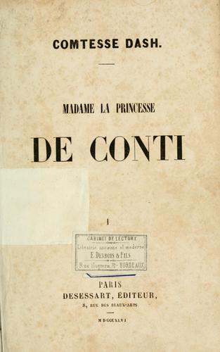 Madame la princesse de Conti