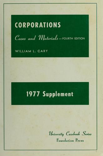 Cases and materials on corporations (abridged and unabridged)